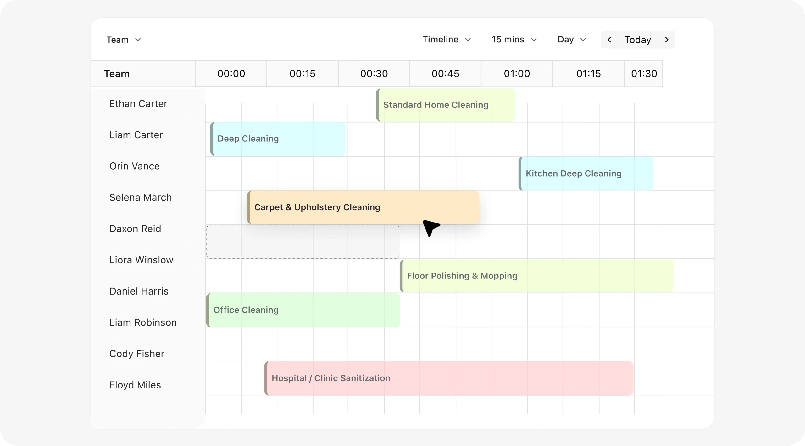 Handle morning chaos Interface