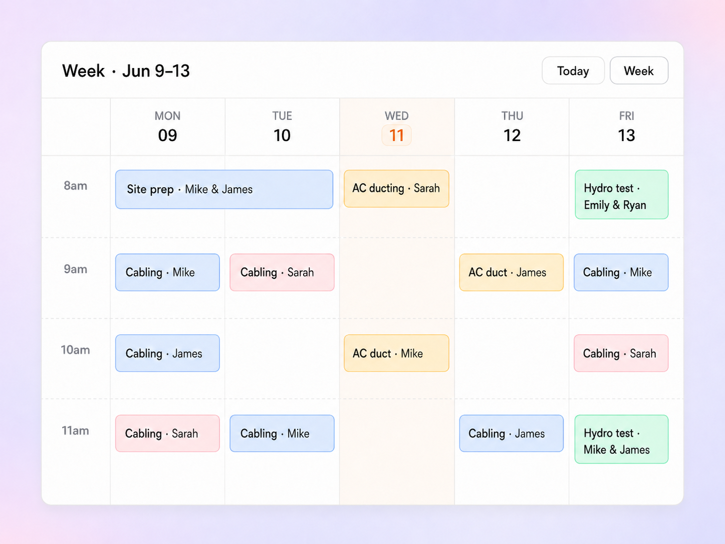 Day Time Route Multi-Day Route Planning | Scheduling Software by FieldCamp